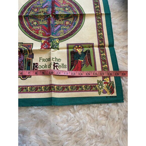 Vintage NOS Celtic Glory Book of Kells Tea Towel - Picture 8 of 8